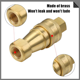 Vinsot 1/4 inch NPT-compliant connectors ensure broad compatibility