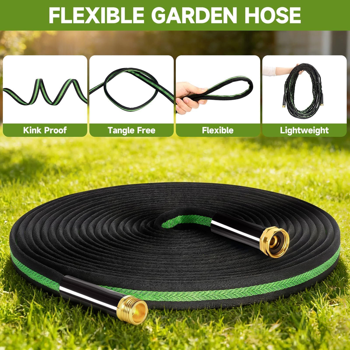 VIONMI all-weather hose remains flexible from cold to hot