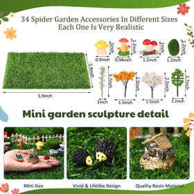 VioraWhite lush grassland diorama miniatures create natural-looking micro landscapes.