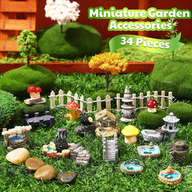 VioraWhite red-yellow-pink plant miniatures provide vibrant accents for habitats.