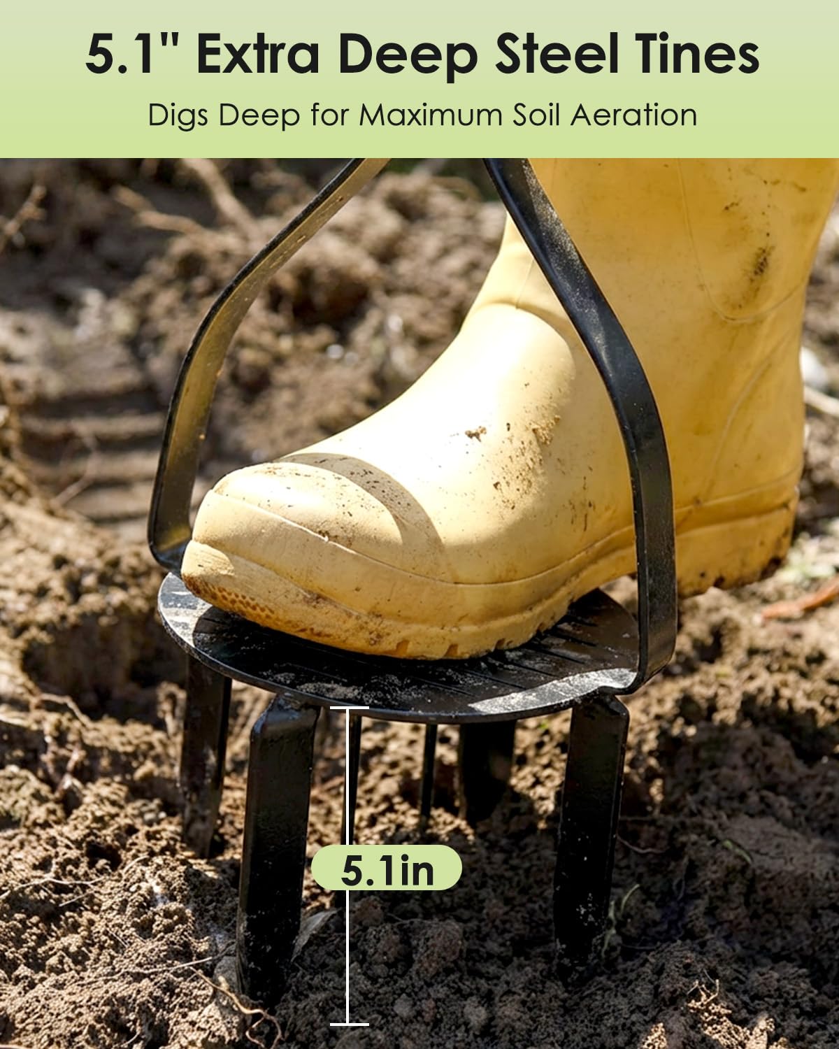 VIOREMOS tiller features a dual-screw connection for enhanced durability