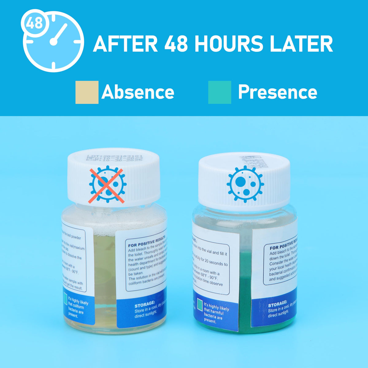 Viotiin shake bottle dissolves powder for clear results