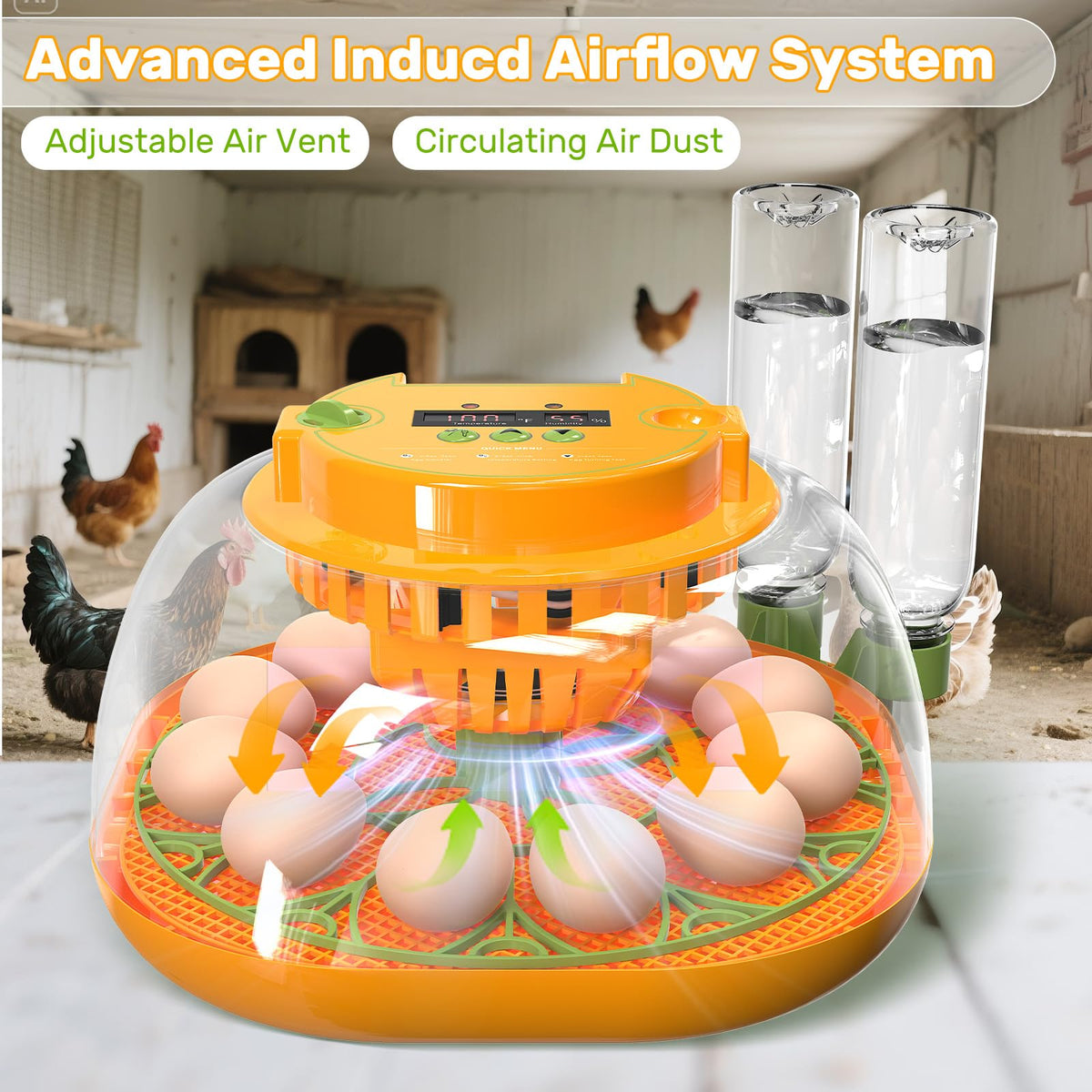 Viowey egg candler top light for clear progress checks