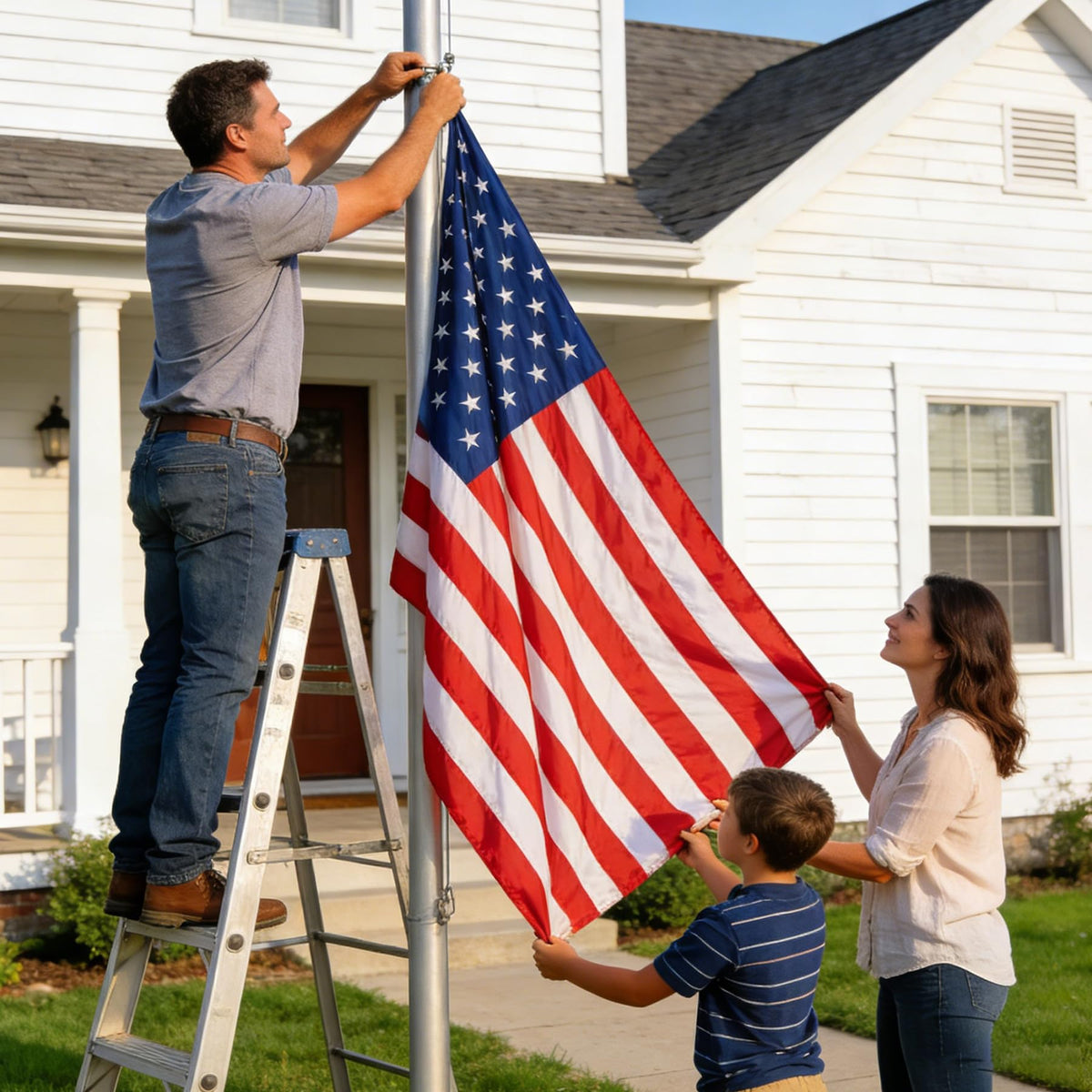 VIPMEN nylon American flag durable and long-lasting