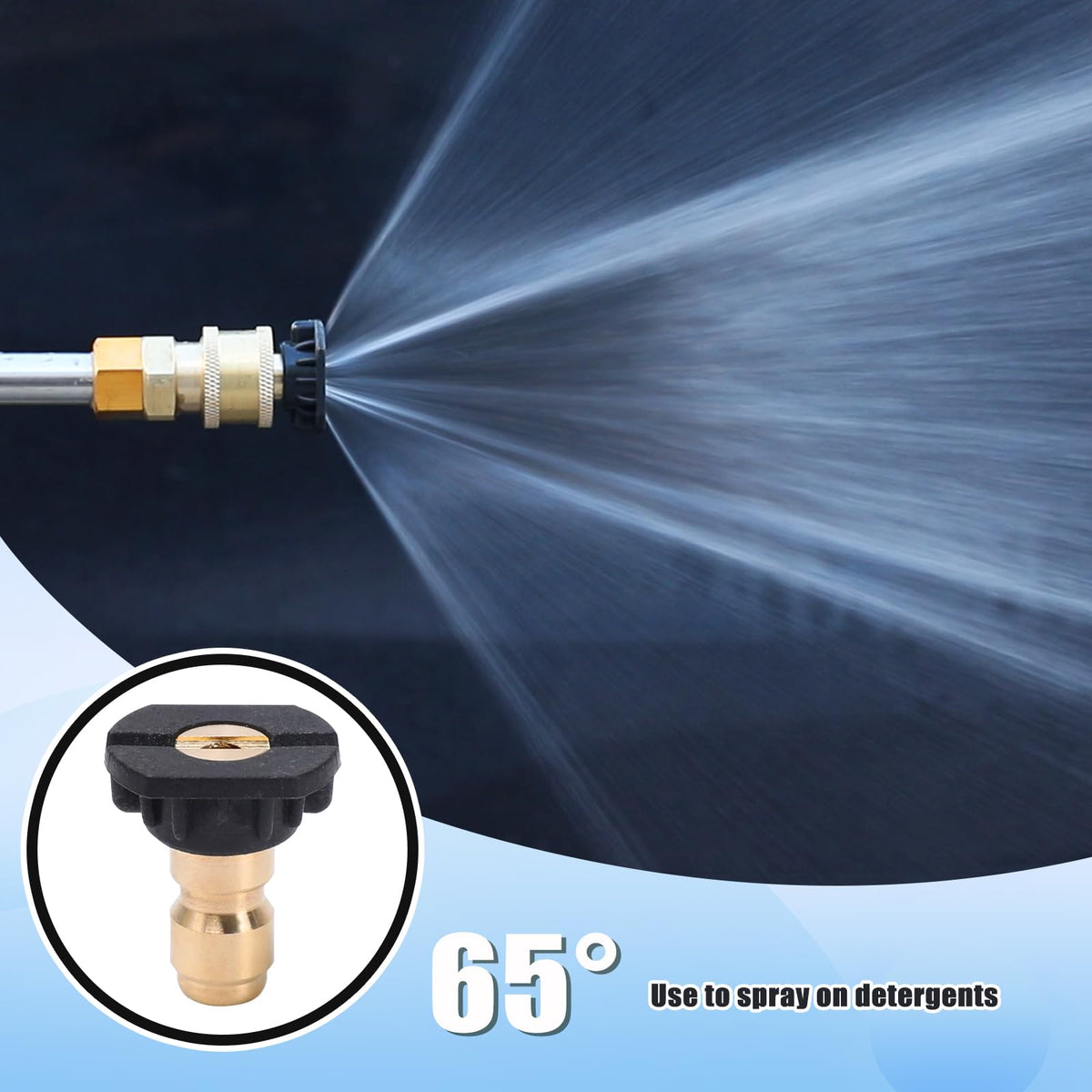 VIPRUSH seven-pack soap nozzles for varied cleaning tasks.