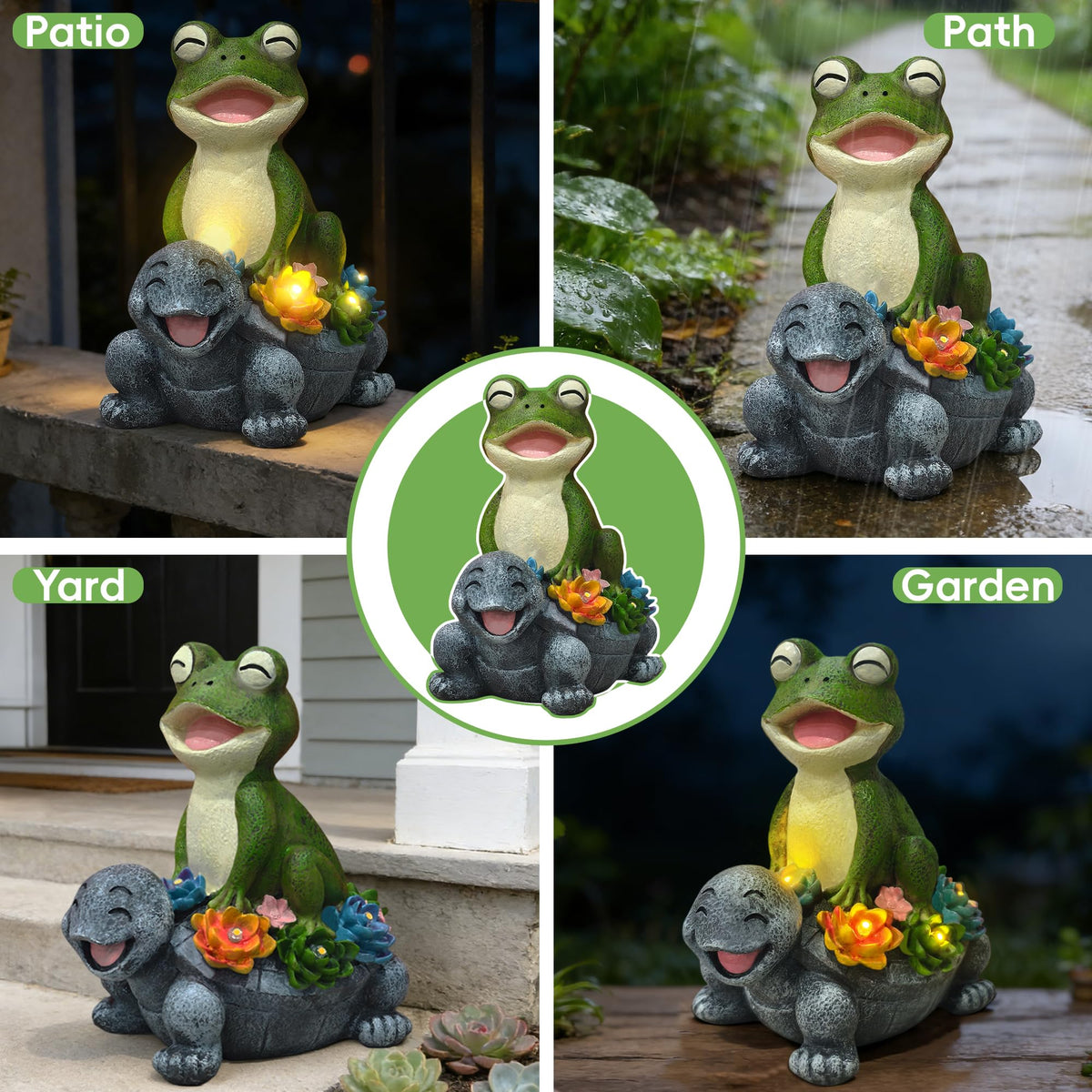 ViQuHaT playful garden statue for patio and yard decor, easy to place anywhere