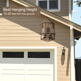 VIREESR bat house XL outdoor habitat showcases natural cedar scent and year-round appeal.