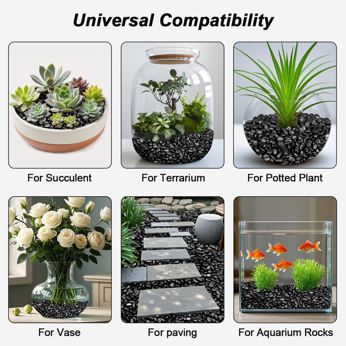 Virekm pebbles for fish tanks offer safe, polished substrate.