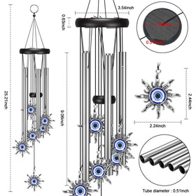 Virekm Mom Windchime lucky symbol decor for harmony and beauty