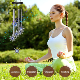 Virekm Mom Windchime creates pleasant, full-toned chimes in light breeze