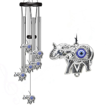 Virekm Mothers Day wind chime angel close-up, hung indoors for calming ambiance.
