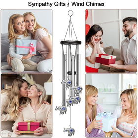 Virekm outdoor wind chime hangs on a wall for breezy outdoor music.