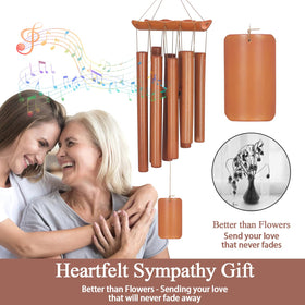 Virekm outdoor wind chime on patio as decorative focal point