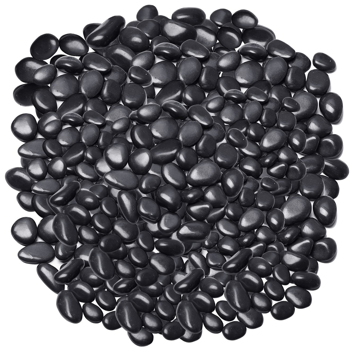 Virekm pebbles for indoor plants add natural color variation to planters.