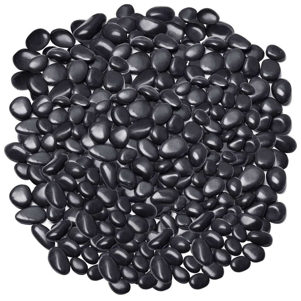 Virekm pebbles for indoor plants add natural color variation to planters.