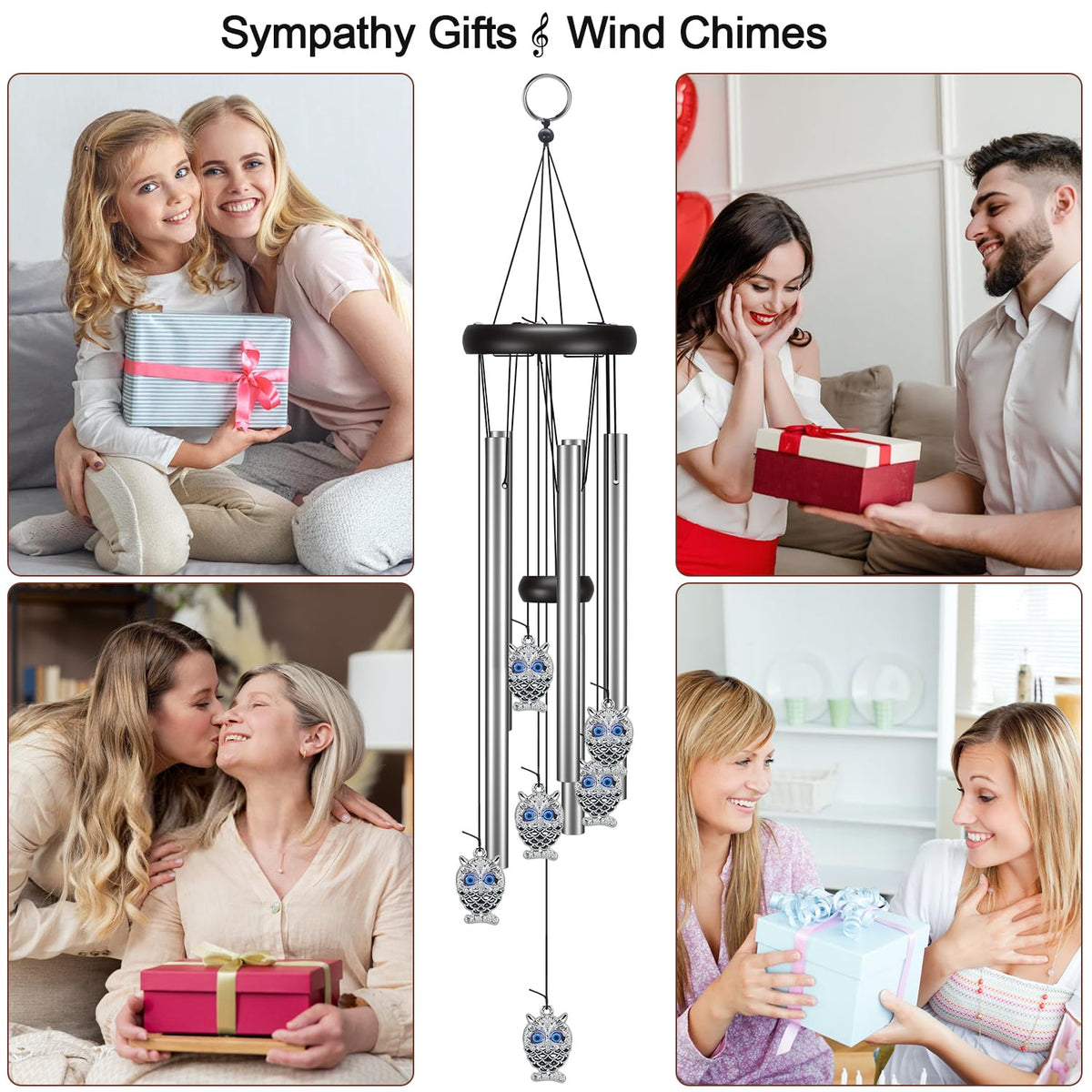 Virekm wind chime for balconies offers gentle sound and charm.