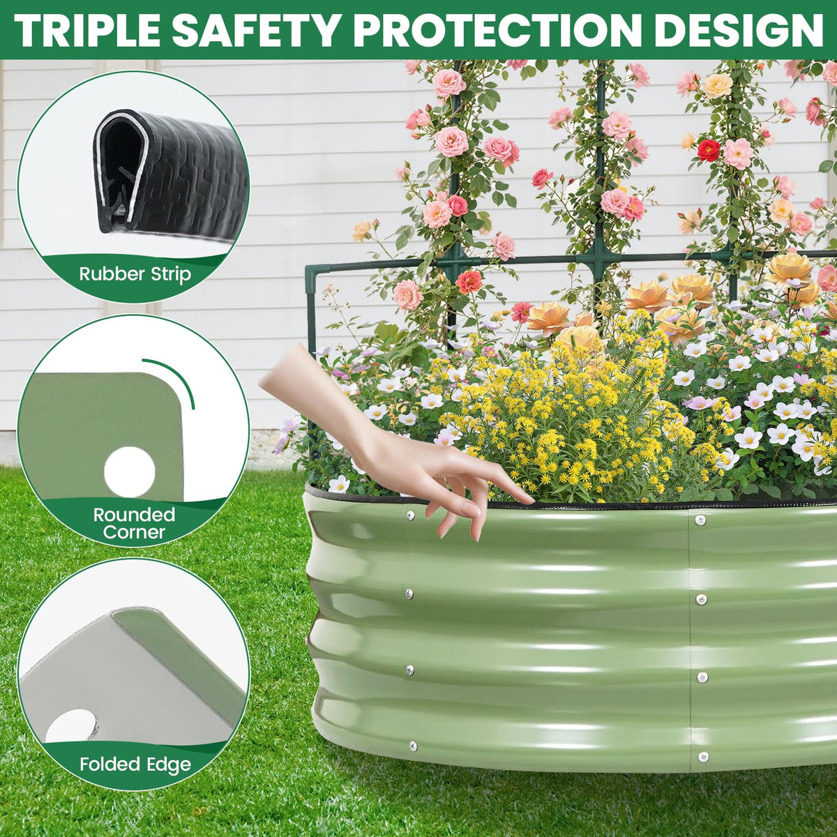 VIREO GARDEN compact outdoor bed setup for patios and balconies.