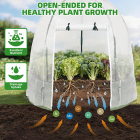 VIREO GARDEN double-zipper doors for easy watering and airflow control.