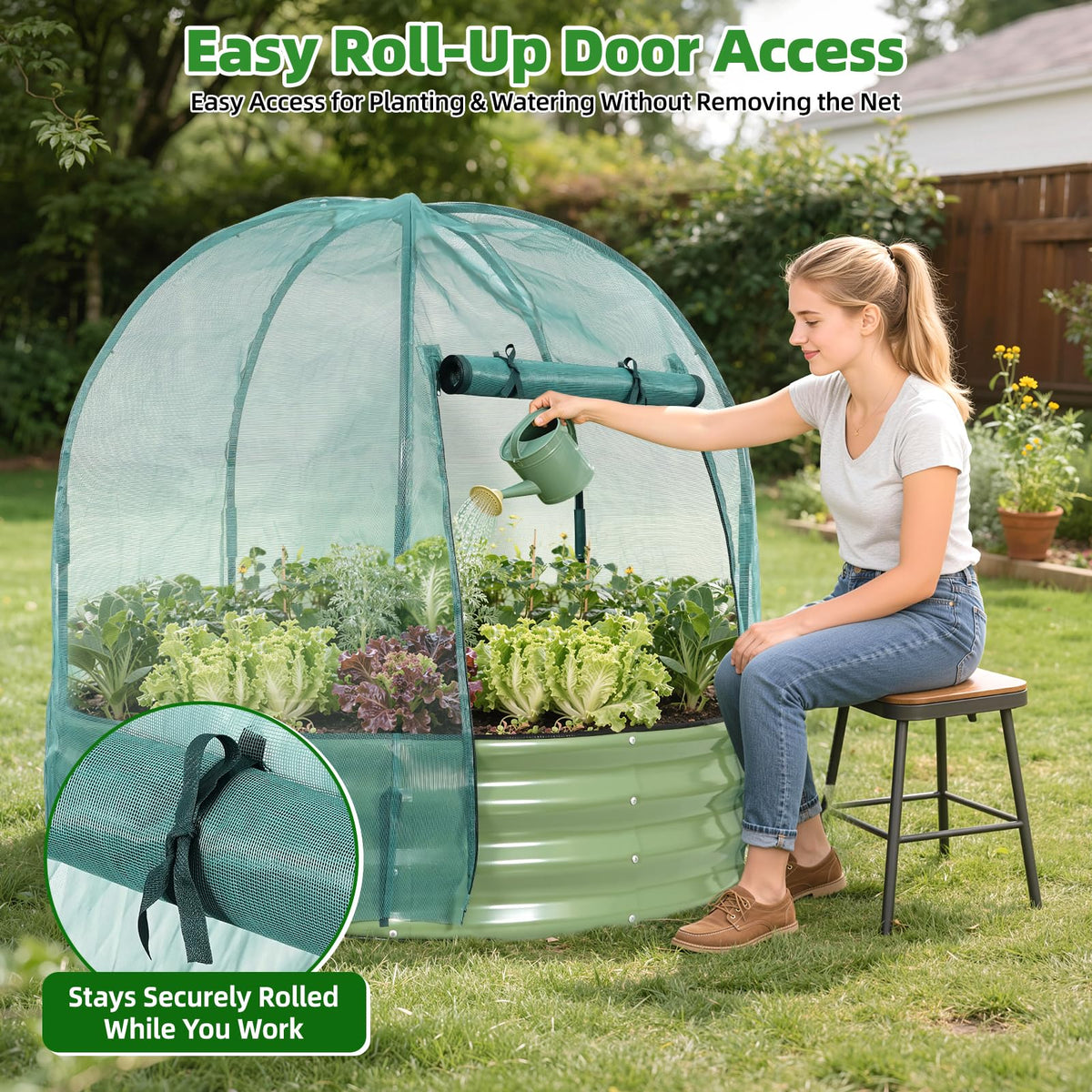 VIREO GARDEN folded edges reduce risk of cuts while assembling.