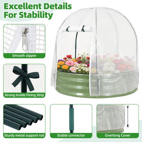 VIREO GARDEN rounded corners for safer handling during setup.