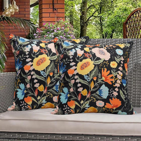 Virexen 18x18 decorative square pillow cover with fade-resistant fabric