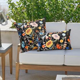 Virexen colorful garden pattern enhances outdoor and indoor spaces