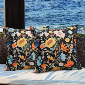 Virexen floral outdoor pillow cover 18x18 protects cushions on patios