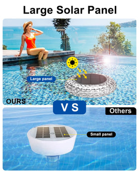 VIRIDI solar panel charges by day to power long night illumination.