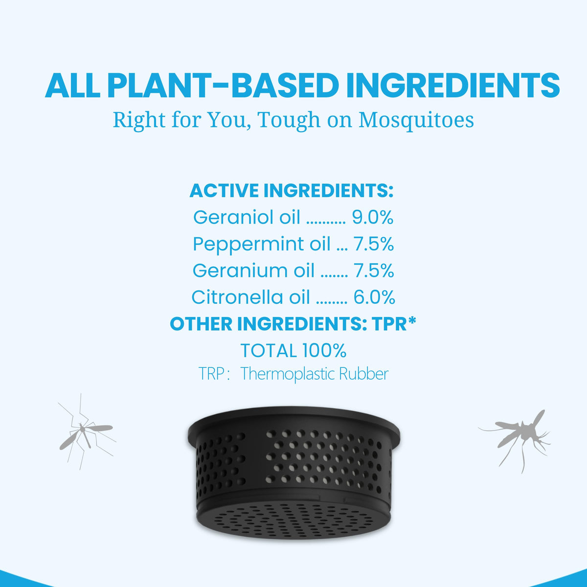 Virine refill pod insertion into the mosquito repeller for quick, mess-free replacement.