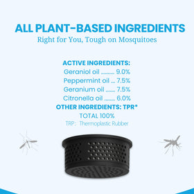 Virine refill pod insertion into the mosquito repeller for quick, mess-free replacement.