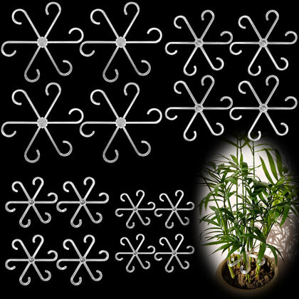 Virmoek stem support set packaging showing compact 16-piece kit for versatile plant support