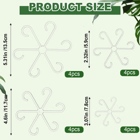 Virmoek transparent ABS stem holders close-up blending with foliage