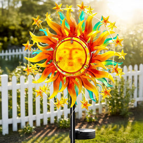 VISFLAIR solar wind spinner 360-degree spin captured in a gentle breeze