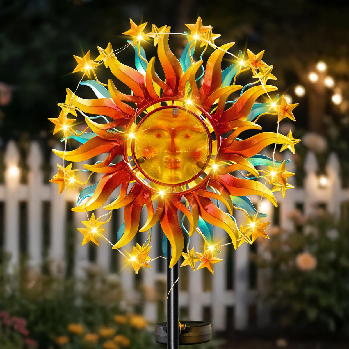 VISFLAIR assembly-ready wind spinner with stake for easy setup