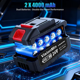 VisionMin lightweight 2.2 lb blower designed for comfortable one‑hand use