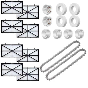 Viskeysta Dolphin Nautilus CC Plus kit package with filters and wheels for easy maintenance.