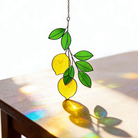 Vismin lemon leaves decor brings sunny, nature-inspired vibe to windows.
