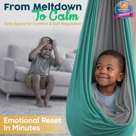 VISSE sensory swing 360 swivel hardware enables dynamic movement