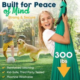 VISSE sensory swing breathable poly spandex fabric enhances comfort