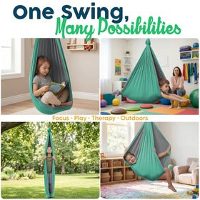VISSE sensory swing reinforced stitching supports up to 300 lbs