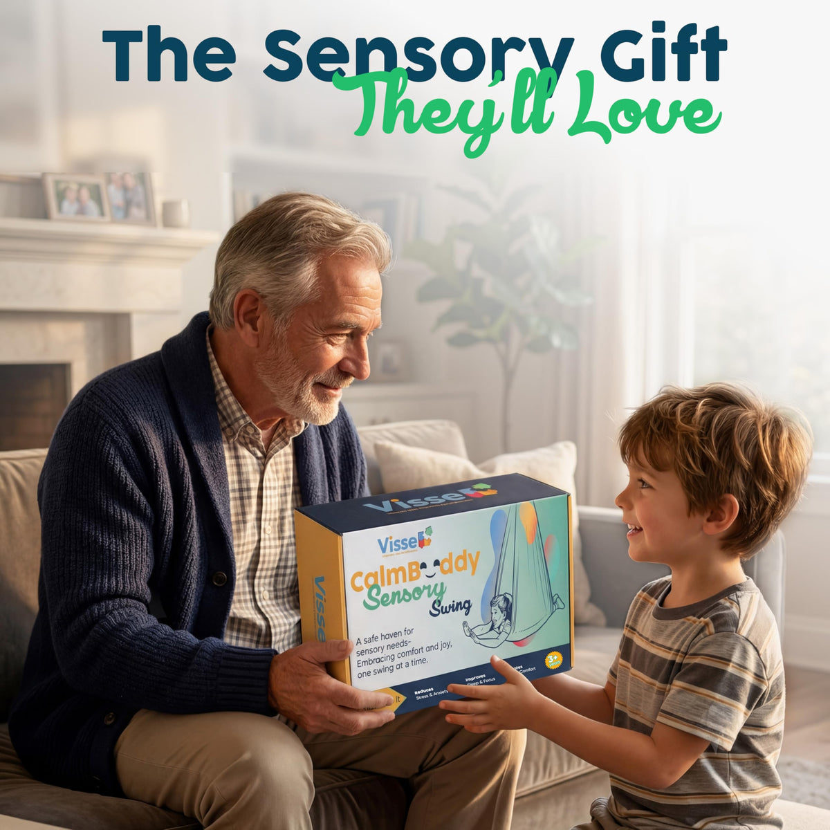 VISSE therapy-friendly motion may support focus and body awareness.