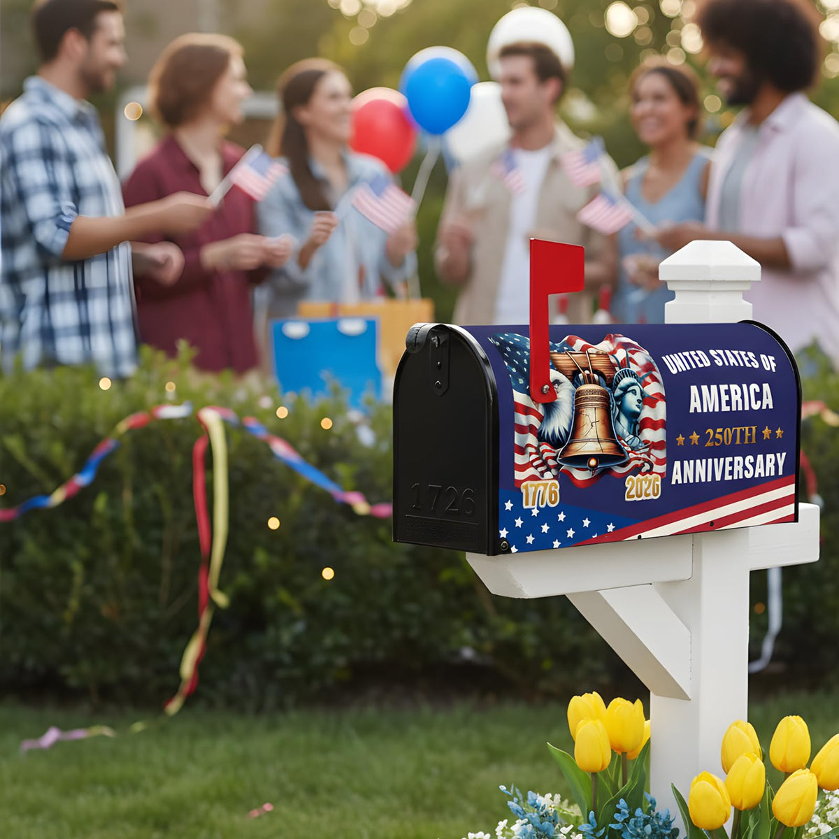 VISSTREE 21x18 inch mailbox cover fits standard US mailboxes smoothly.