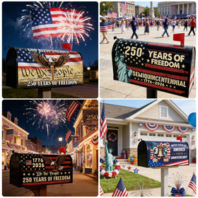 VISSTREE Independence Day decor that boosts curb appeal during holidays.