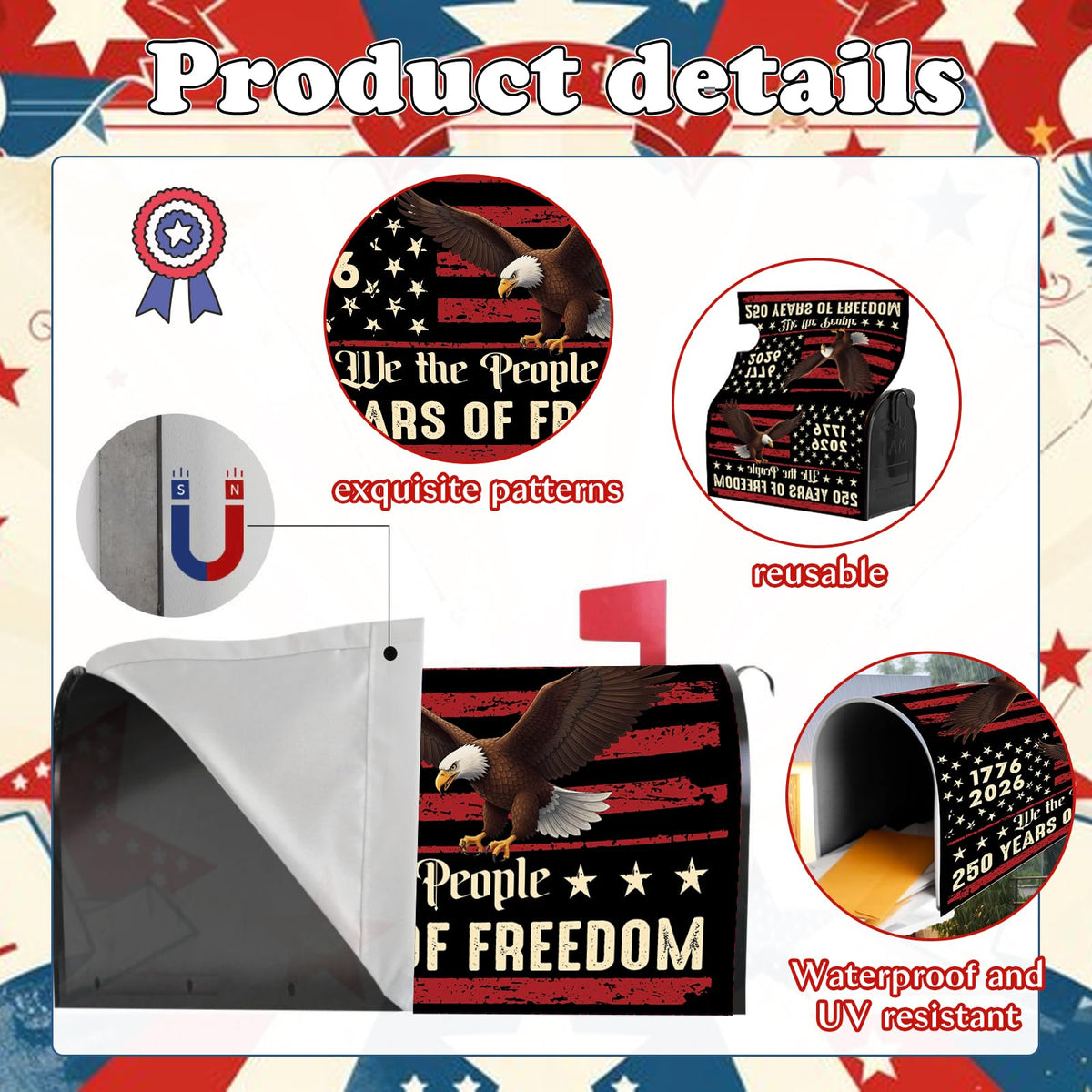 Visstree USA 1776-2026 design celebrates history with a bold eagle motif.