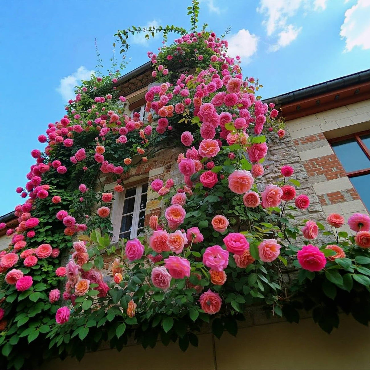 VISTATU pink climbing rose seeds packaging for easy starting a beautiful garden
