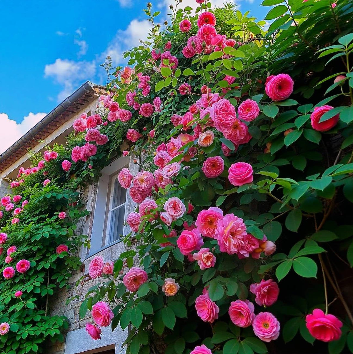 VISTATU pink climbing rose seeds germination process supports strong blooms
