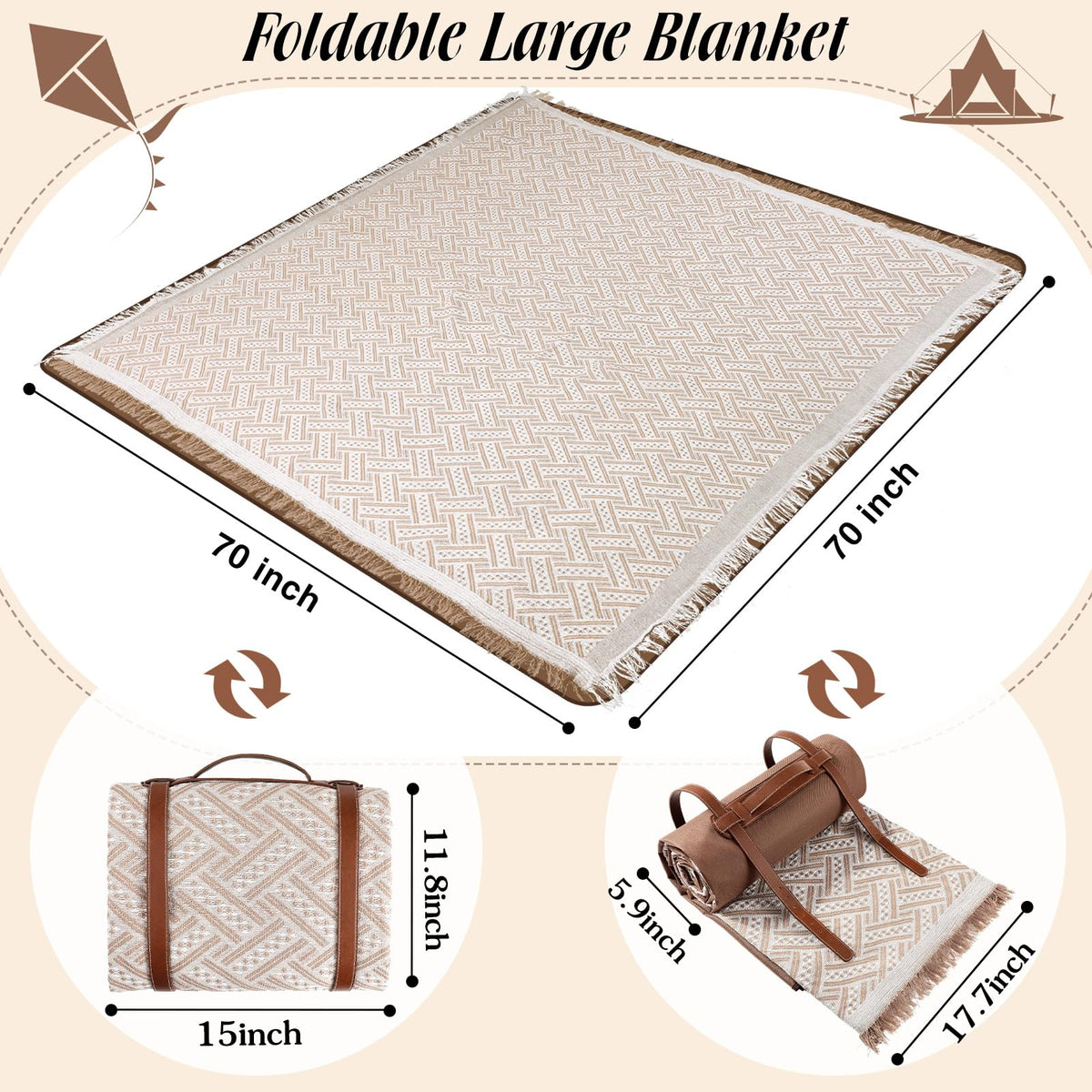 VitalCozy bottom-layer waterproof oxford fabric protects from damp surfaces