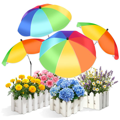 VIUASDX plant umbrella 26-inch shade protects potted plants from strong sun