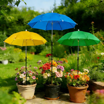 VIUMVC plant umbrella canopy shades sun while protecting blooms