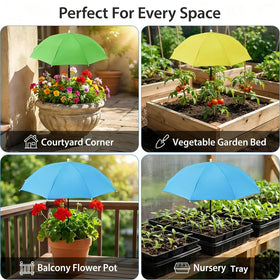 VIUMVC plant umbrella colorful shade enhances decor with practical sun protection